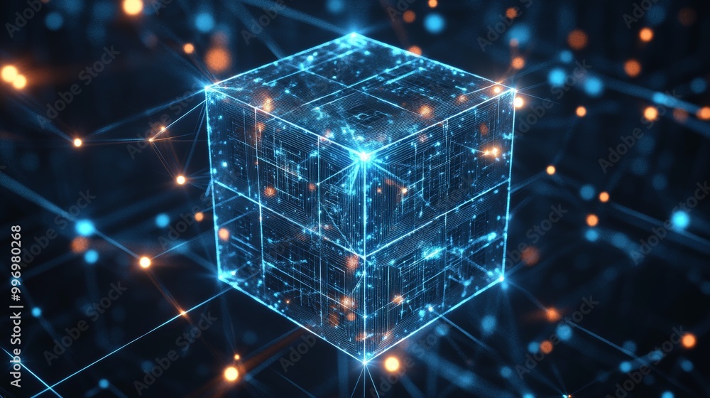 Aufkleber big data processing, fintech, and digital innovation. future of cyberspace. information block and cr