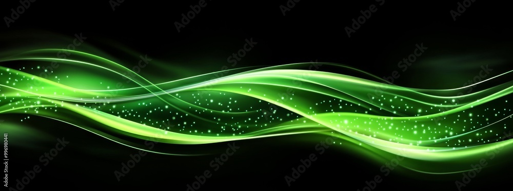 Poster a 3d illustration of a futuristic abstract tech background illustrating radial waves in cyberspace a