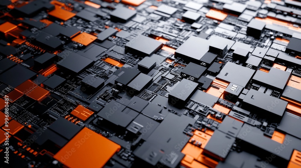 Poster blockchain, network, binary code. information blocks, encoding, and protection. big data analytics a