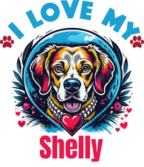 Bernice Is My Cute Cat, Cat name t-shirt Design