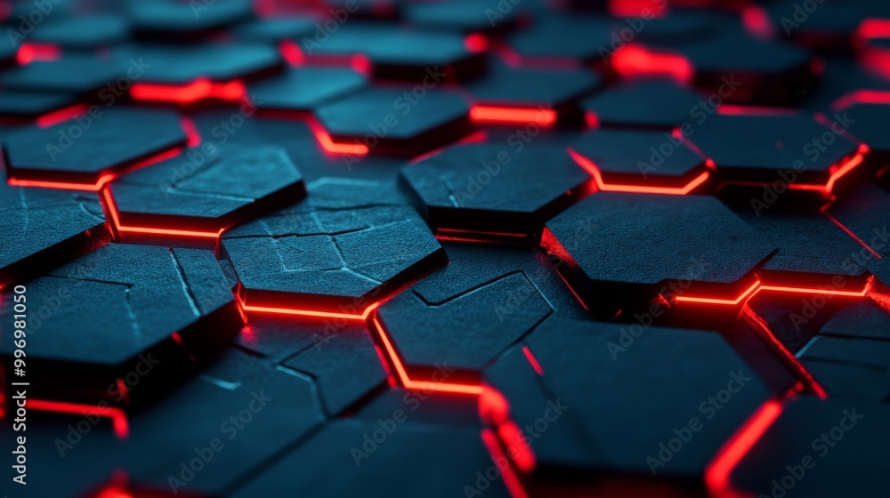Poster an abstract 3d illustration of neon rays, big data arrays, and techno innovation on a background of 