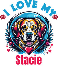 Billie Is My Cute Cat, Cat name t-shirt Design