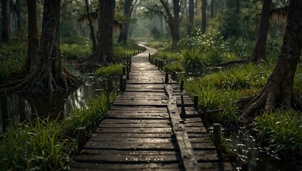 Pathway Through the Swamp