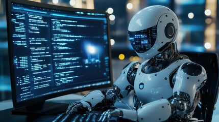 Ai Chatbots working and chatting in computer, Generative Ai