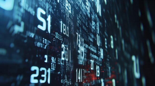 Computer Screen Exhibiting Multiple Numeric Values