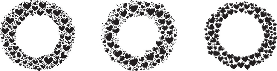 Heart Wreath Vector Illustration