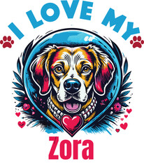 Daphne Is My Cute Cat, Cat name t-shirt Design