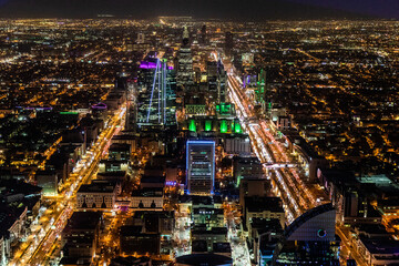 Aerial view of Riyadh, capital of Saudi Arabia