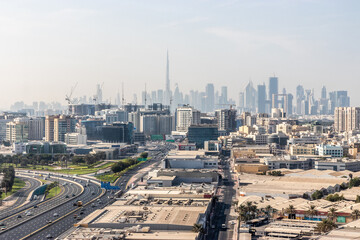Fototapeta premium Skyline of Dubai, United Arab Emirates