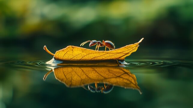 Turning Tiny Opportunities into Success: Ant on Drifting Leaf Symbolizes How Capitalizing on Micro-Movements Fuels Progress in Uncertain Environments