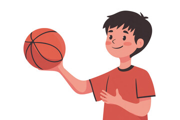 boy playing basketball