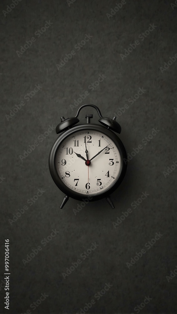 Poster simple clock icon animation