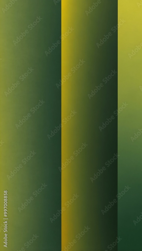 Poster smoothly transitioning green and yellow gradient.