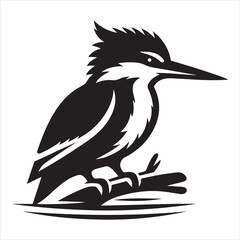 Lovely vector of a kingfisher bird in flight