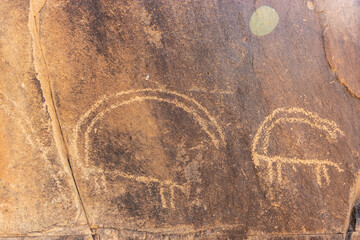 Petroglyphs in Hadhirah village near Dhahran al Janub, Saudi Arabia