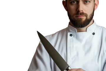 chef holding a knife