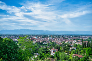 View of the city of Vicenza, Italy