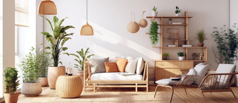 Modern Living Room with Natural Elements