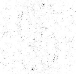 Monochrome texture composed of irregular graphic elements. Distressed uneven grunge background. Abstract vector illustration. Overlay for interesting effect and depth. Isolated on white background.