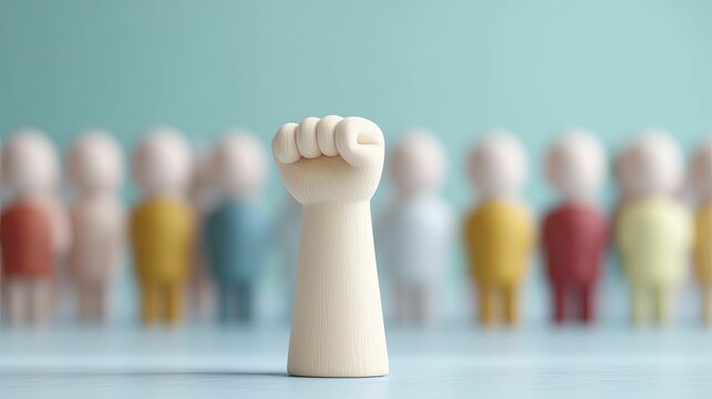 Autism advocacy organizations, showcasing community activism and support, featured against a vibrant rally backdrop, 3D render.