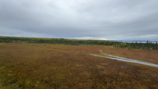 Zugfahrt durch Alaska