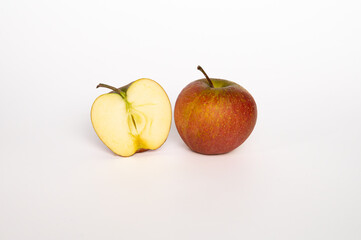 Rubinette apple on white background