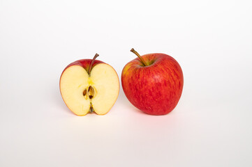 Pinova apple on a white background