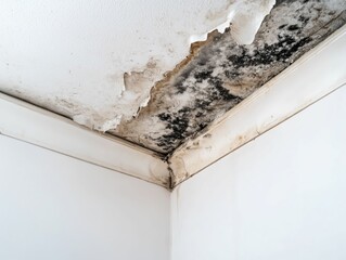 Mold Damage on Ceiling Corner