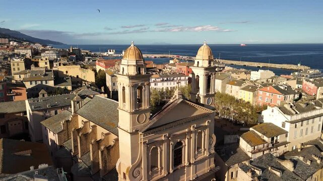 Explore the stunning architecture and coastal beauty of Bastia in Corsica at sunrise