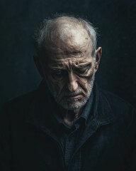 Fototapeta premium Weathered Elderly Man Portrait