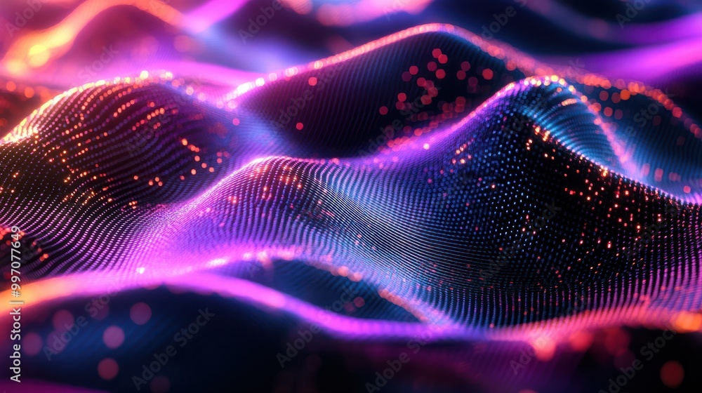 Poster modern digital abstract 3d background. can be used in the description of network abilities, technolo