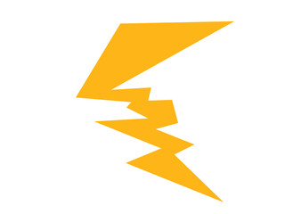 Shiny yellow lightning and thunder elements with many variations for your needs to use in natural themed designs or other themes