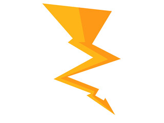 Shiny yellow lightning and thunder elements with many variations for your needs to use in natural themed designs or other themes