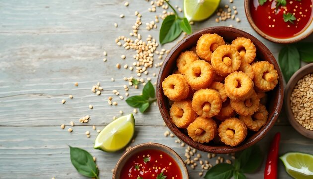 Kuih Siput Spiral-Shaped Crunchy Snacks with Spices (Malaysian Cuisine)