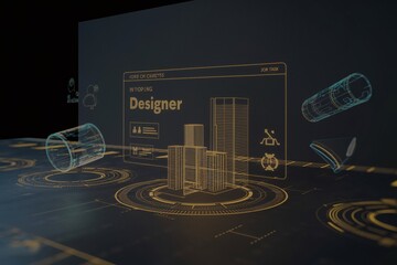 Digital Architect: Futuristic Design Interface 