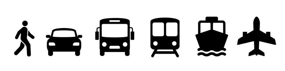 Transport icon. Transportation icon set. © DOBRYI VECHIR STUDYA