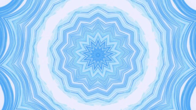 bl&uuml;tenf&ouml;rmige abstrakte Grafik, Sternf&ouml;rmig, Fr&uuml;hlingsdesign, Pastellfarben, Mandala, mittig, symmetrisch, blau