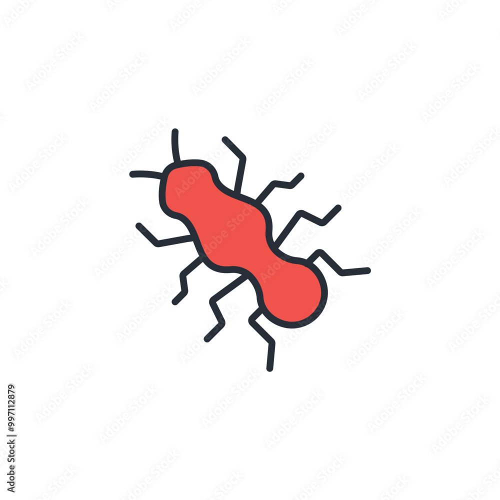 Poster ant icon. vector.editable stroke.linear style sign for use web design,logo.symbol illustration.