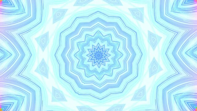 bl&uuml;tenf&ouml;rmige abstrakte Grafik, Sternf&ouml;rmig, Fr&uuml;hlingsdesign, Pastellfarben, Mandala, mittig, symmetrisch, blau