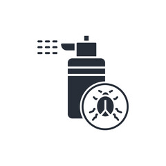 insecticide icon. vector.Editable stroke.linear style sign for use web design,logo.Symbol illustration.