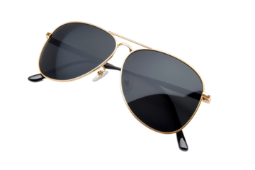 Stylish sunglasses isolated on transparent background.