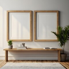 Blank Poster Wall Art Frame Mockup