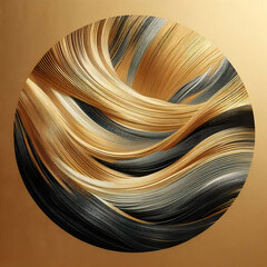 abstract background with gold
brush texture art