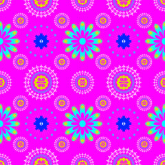 Seamless Floral Pattern with Delicate Blossoms