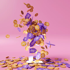 Offer symbols like confetti coming out of a phone 