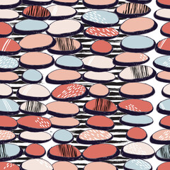 Stone wall seamless pattern