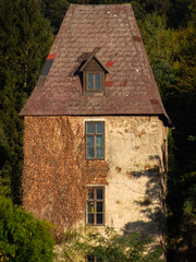 Fototapeta premium View on the streets and nature of the small towns architecture in Lower Austria