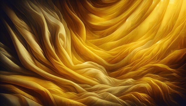 abstract background featuring a rich golden yellow linen fabric texture that conveys a sense of warmth and elegance