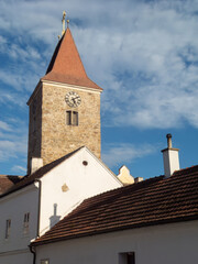 Fototapeta premium View on the streets and nature of the small towns architecture in Lower Austria
