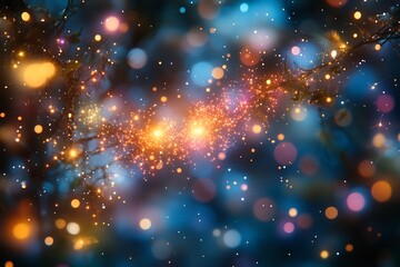 New Year's Eve scene where the fireworks are replaced by bursts of light from the stars themselves each one pulsing in time with the heartbeat of the planet